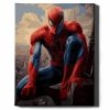Malowanie Po Numerach Zestaw Spiderman na Dachu 40x50